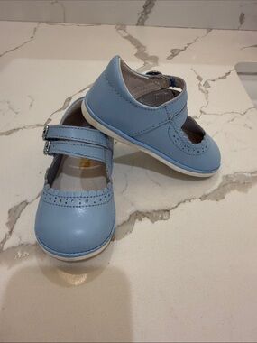 Angel Baby Elise Double Strap Mary Jane in Bluebell Blue Size Toddler 5